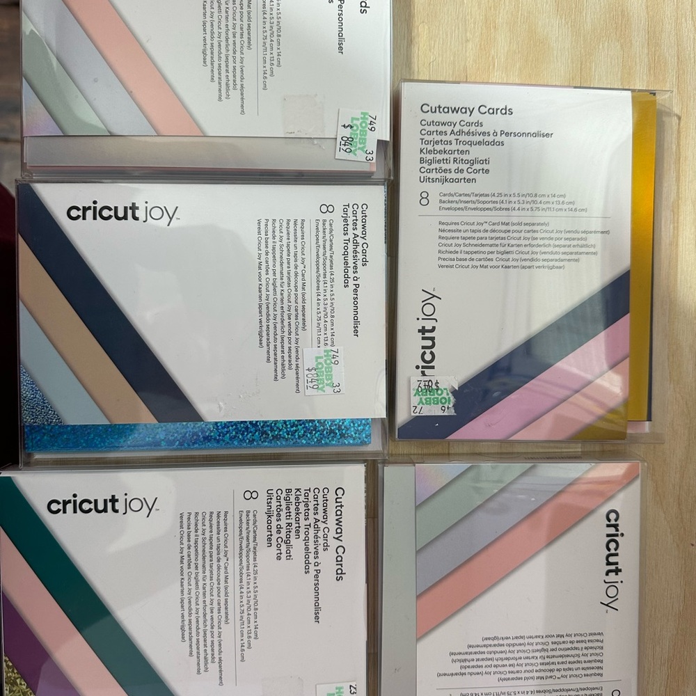 Cricut Joy Cutaway Cards - Multicolor Set